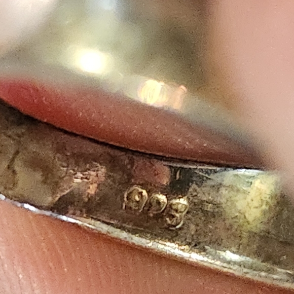 Sterling Silver 925 Modernist Opal Inlay Ring Size 8 - Picture 7 of 7